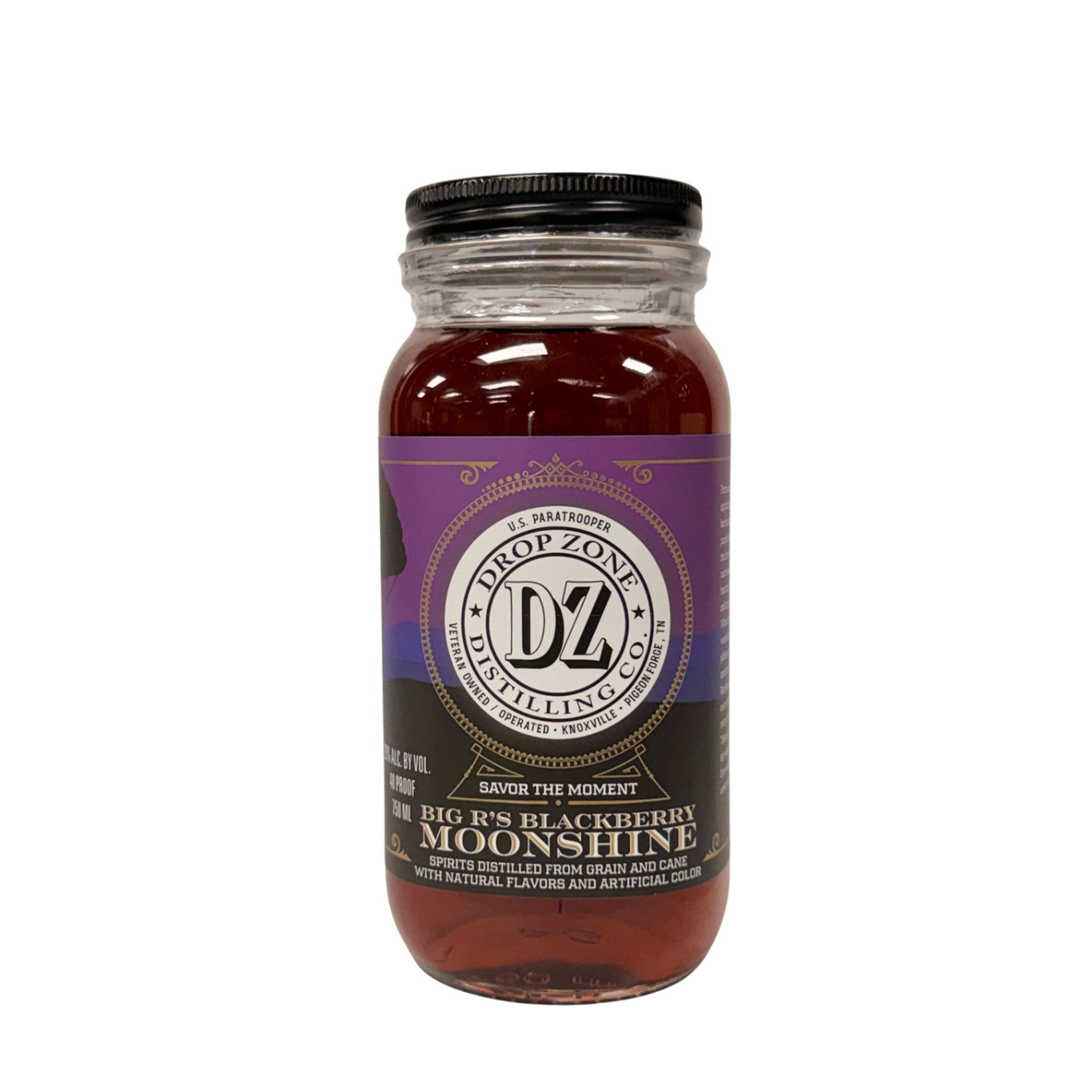 Drop Zone Big R's Blackberry Moonshine 750ml