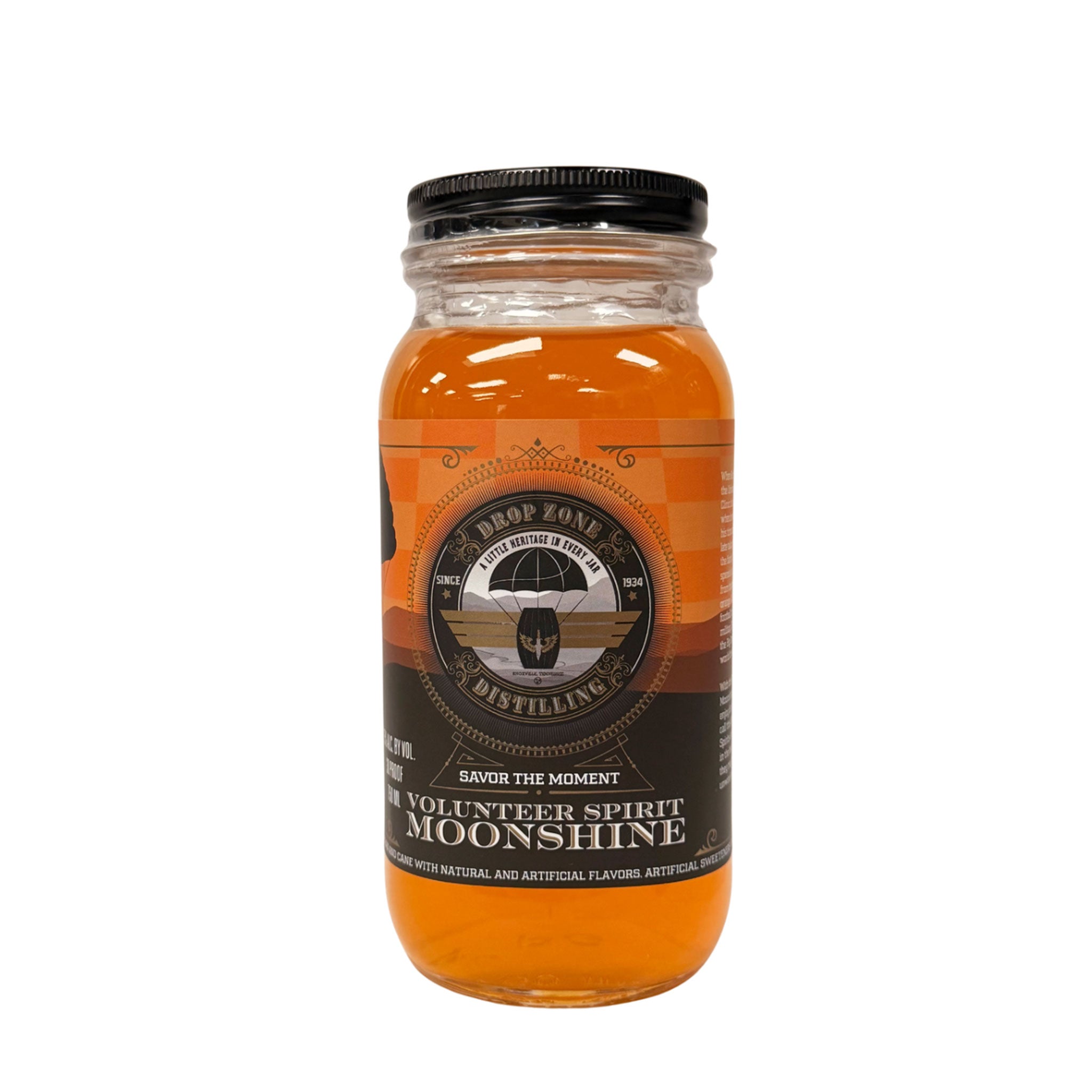 Drop Zone Volunteer Spirit (Orange) Moonshine 750ml